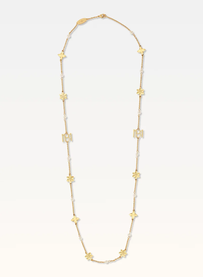 MB SIGNATURE LONG GOLD-PLATED AURORA NECKLACE